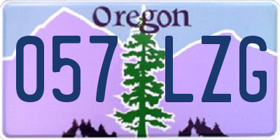 OR license plate 057LZG