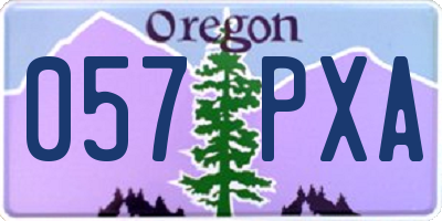OR license plate 057PXA