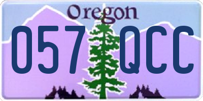 OR license plate 057QCC