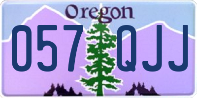 OR license plate 057QJJ