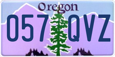 OR license plate 057QVZ