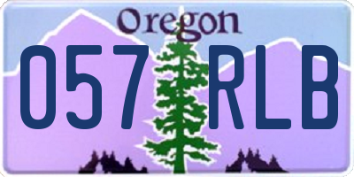 OR license plate 057RLB