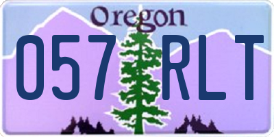 OR license plate 057RLT