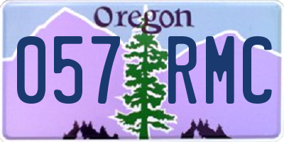 OR license plate 057RMC
