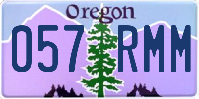 OR license plate 057RMM
