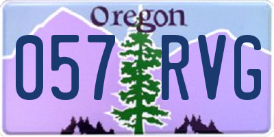 OR license plate 057RVG