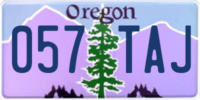 OR license plate 057TAJ