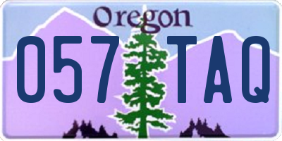 OR license plate 057TAQ