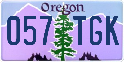 OR license plate 057TGK