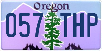 OR license plate 057THP