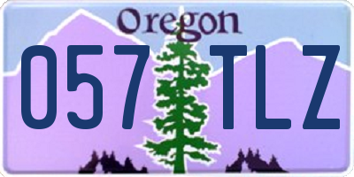 OR license plate 057TLZ