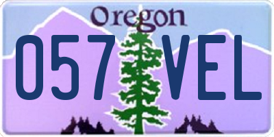 OR license plate 057VEL