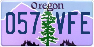 OR license plate 057VFE