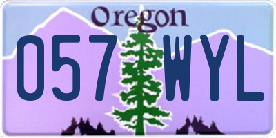 OR license plate 057WYL