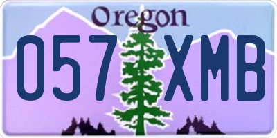 OR license plate 057XMB