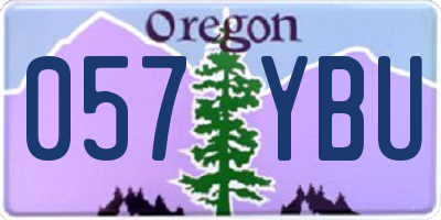 OR license plate 057YBU