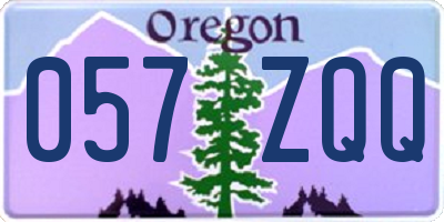 OR license plate 057ZQQ