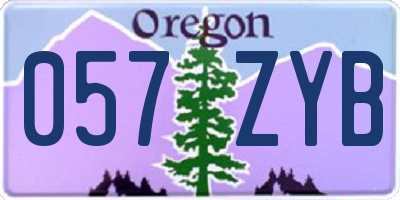 OR license plate 057ZYB