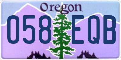 OR license plate 058EQB
