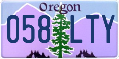 OR license plate 058LTY