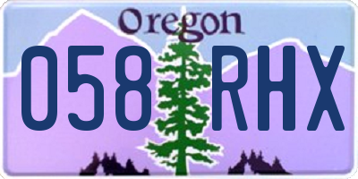 OR license plate 058RHX