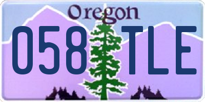 OR license plate 058TLE