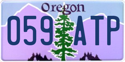 OR license plate 059ATP