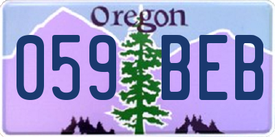 OR license plate 059BEB