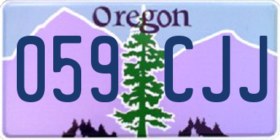 OR license plate 059CJJ