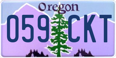 OR license plate 059CKT