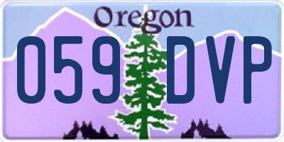 OR license plate 059DVP