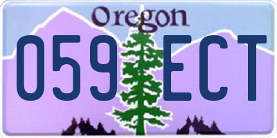 OR license plate 059ECT