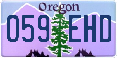 OR license plate 059EHD