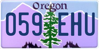 OR license plate 059EHU