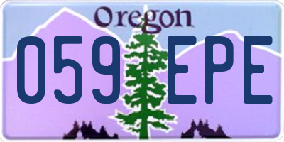 OR license plate 059EPE