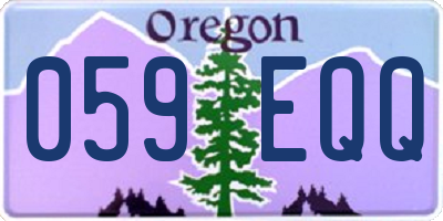 OR license plate 059EQQ