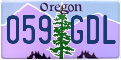 OR license plate 059GDL