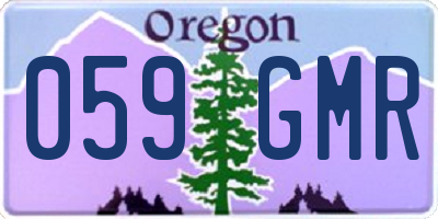OR license plate 059GMR