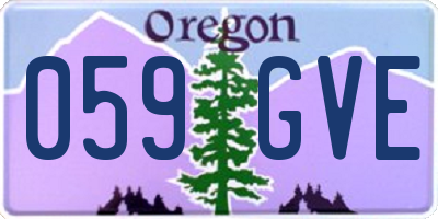 OR license plate 059GVE