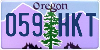 OR license plate 059HKT