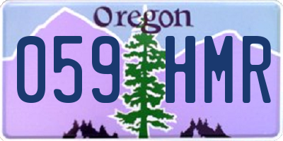 OR license plate 059HMR
