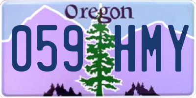 OR license plate 059HMY