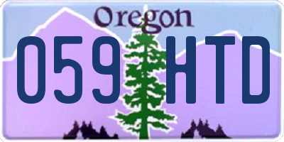 OR license plate 059HTD