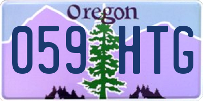 OR license plate 059HTG