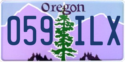 OR license plate 059ILX