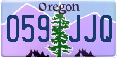 OR license plate 059JJQ