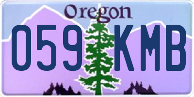OR license plate 059KMB