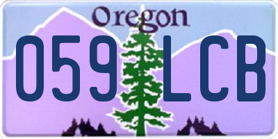 OR license plate 059LCB