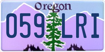 OR license plate 059LRI