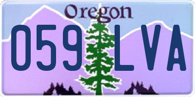 OR license plate 059LVA
